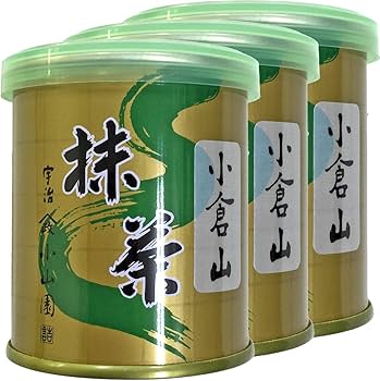 Amazon | 【山政小山園 高級宇治抹茶】抹茶 粉末 小倉山 30g×3缶セット